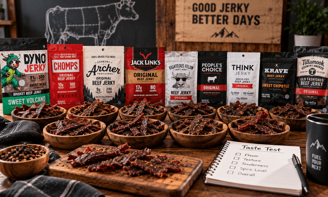 we tested brands of beef jerky
